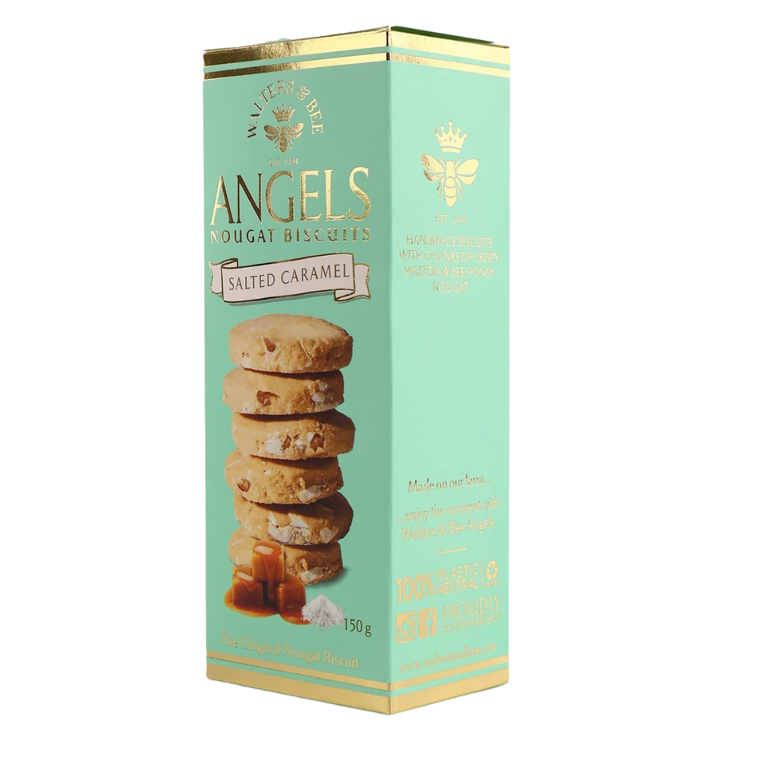 Walters Angels Salted Caramel Nougat Biscuits 150g