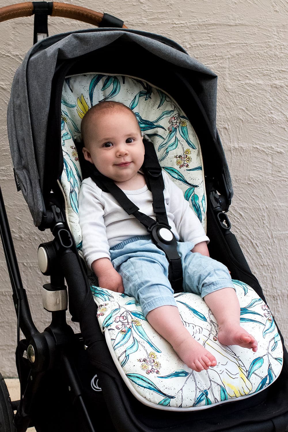 Universal Pram Liner Cover - Cuddly Faces