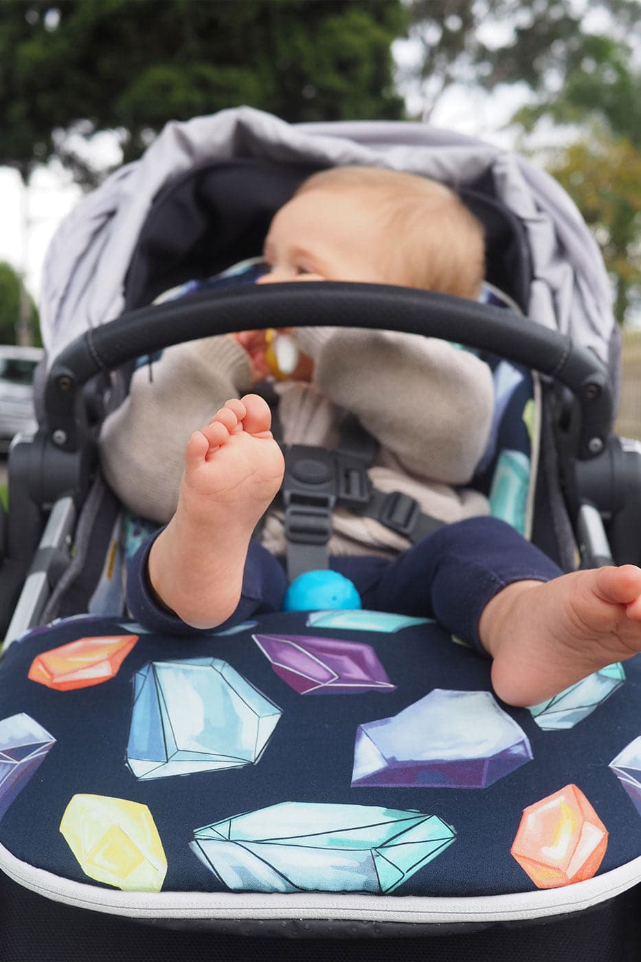 Universal Pram Liner Cover - Crystals
