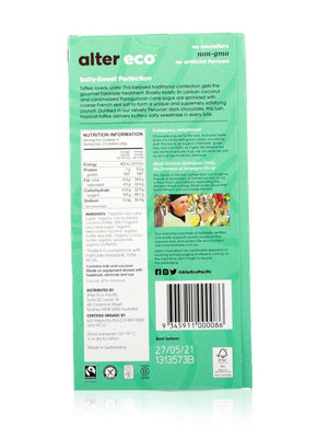 Alter Eco Organic Chocolate Dark Salted Coconut Toffee 80g - Healthy Essentials Australia - health food store - health food stores - health food store near me - organic food store - health food store near me