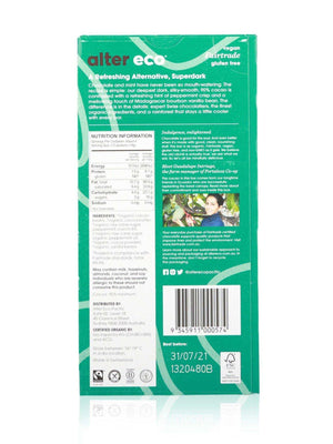 Alter Eco Organic Chocolate Superdark Crisp Mint 75g - Healthy Essentials Australia - health food store - health food stores - health food store near me - organic food store - health food store near me