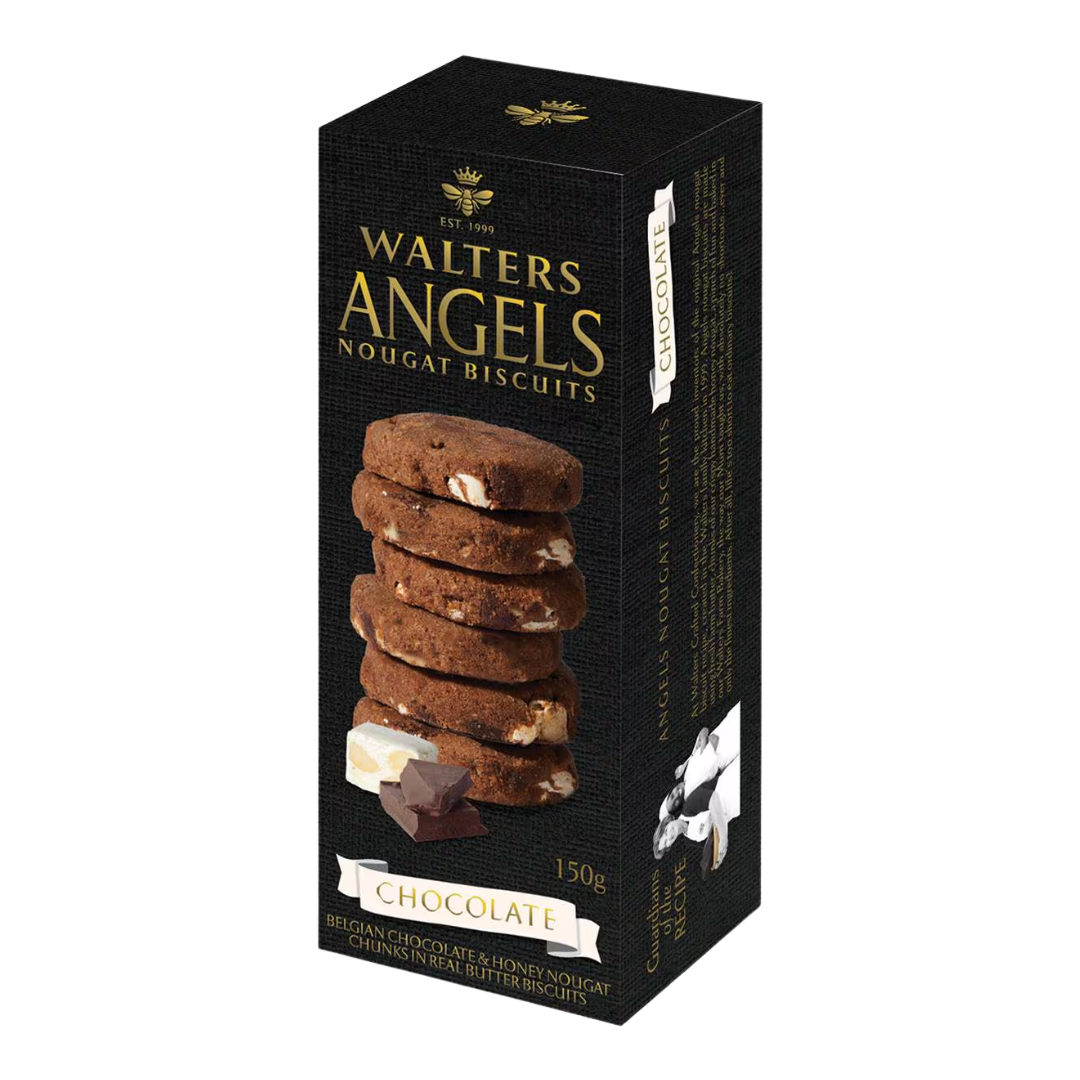 Walters Angels Chocolate Nougat Biscuits 150g